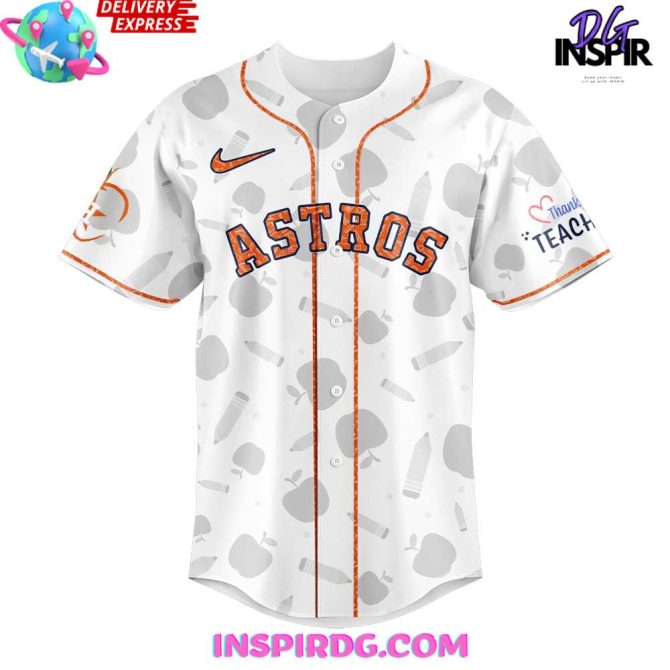 Houston Astros Teacher Appreciation Night Baseball Jersey - Image 2