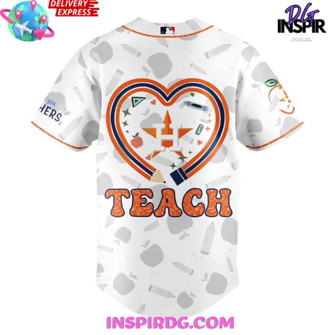 Houston Astros Teacher Appreciation Night Baseball Jersey - Image 3