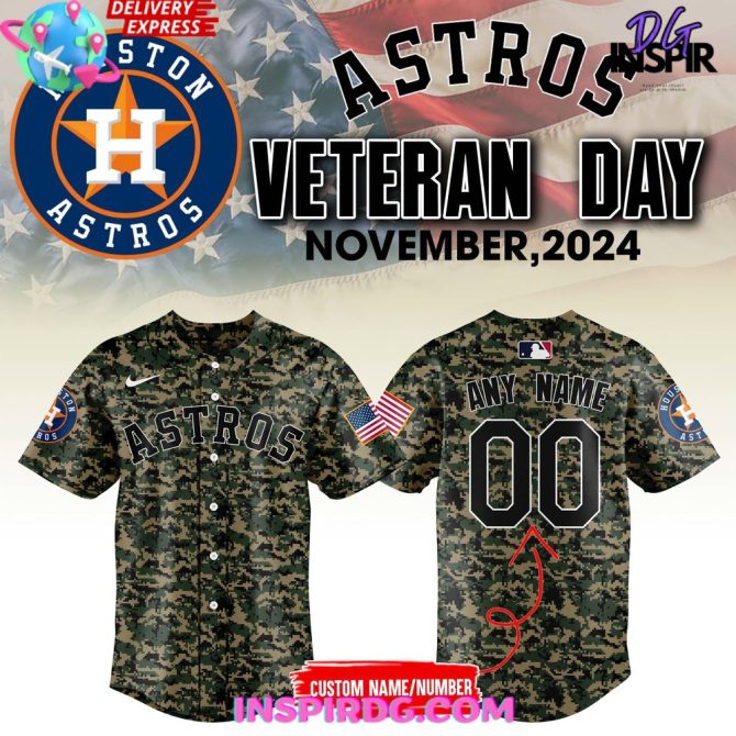 Houston Astros Veterans Day 2024 Baseball Jersey