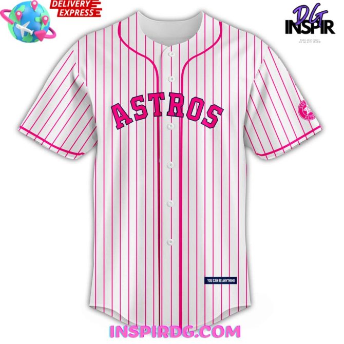Houston Astros X Barbie Night Game Unisex Baseball Jersey - Image 2