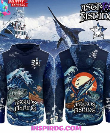 Houston Astros X Wave Hunter Fishing Limited All Over Print Hoodie