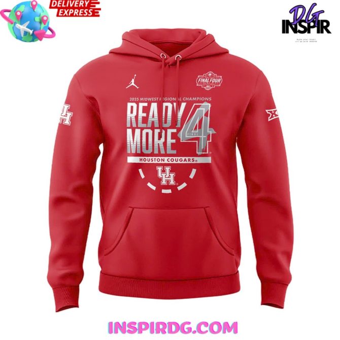 Houston Cougars 2025 Ncaa Final Four Regional Champions Locker Room All Over Print Hoodie - Image 2