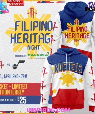 Houston Rockets Filipino Heritage Night 2025 All Over Print Hoodie