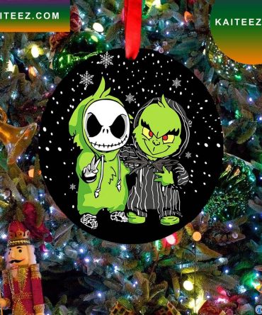 How The Grinch Jack Skellington Friends Christmas Tree Decorations Christmas Grinch Decorations Outdoor Ornament