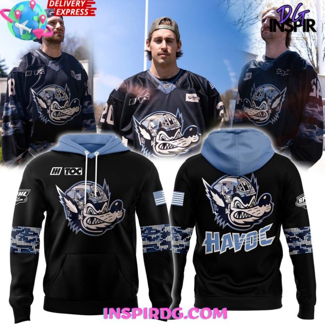 Huntsville Havoc Military Night Limited All Over Print Hoodie