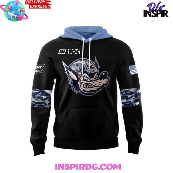 Huntsville Havoc Military Night Limited All Over Print Hoodie - Image 2