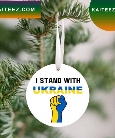 I Stand With Ukraine No War Ornament