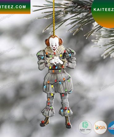 It Pennywise White Gloves Clown Led Lights Christmas Ornament