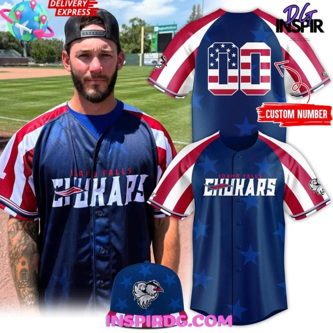 Idaho Falls Chukars Independence Day 2025 Baseball Jersey