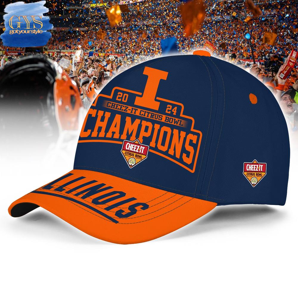 Illinois Fighting Illini Cheez-It Citrus Bowl 2024 Champions Classic Cap - Image 2