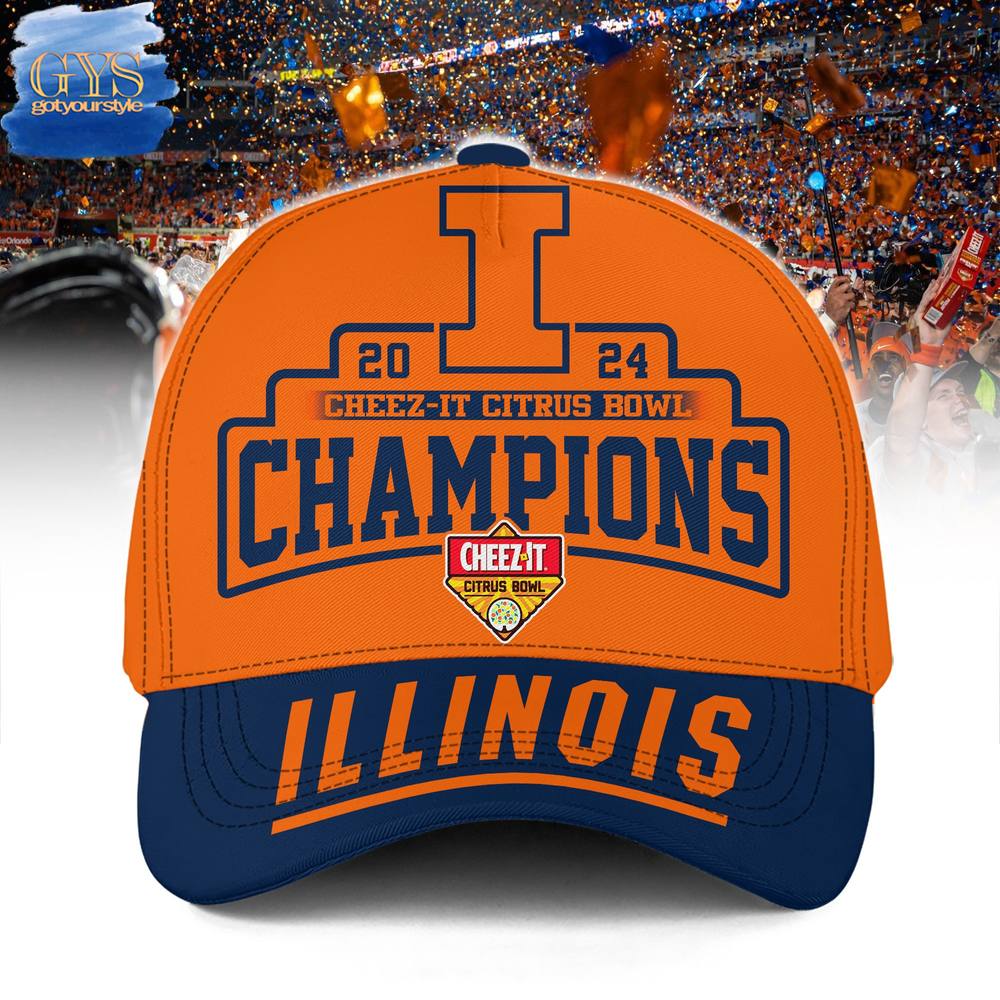 Illinois Fighting Illini Cheez-It Citrus Bowl 2024 Champions Classic Cap - Image 4