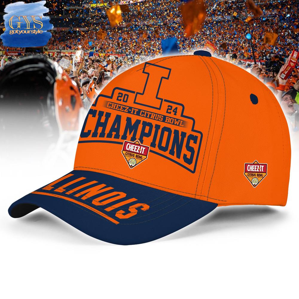 Illinois Fighting Illini Cheez-It Citrus Bowl 2024 Champions Classic Cap - Image 3