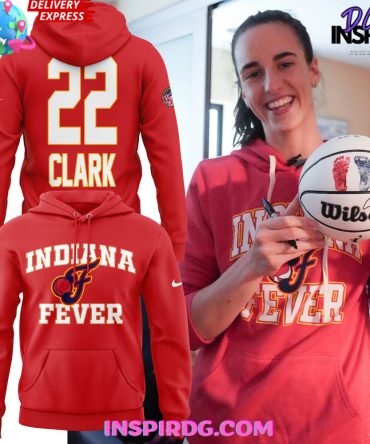 Score Big: Indiana Fever Custom Red Hoodie - Personalized With Your Name & Number!