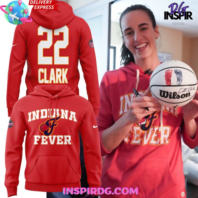 Score Big: Indiana Fever Custom Red Hoodie - Personalized With Your Name & Number!