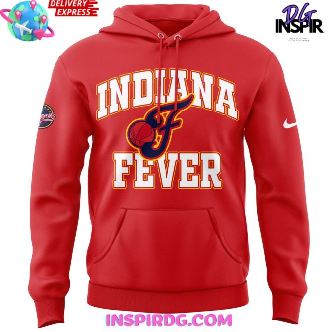 Score Big: Indiana Fever Custom Red Hoodie - Personalized With Your Name & Number! - Image 2