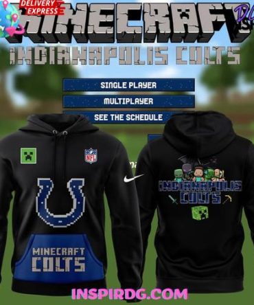 Indianapolis Colts Nfl Minecraft Game Limited Edition All Over Print Hoodie