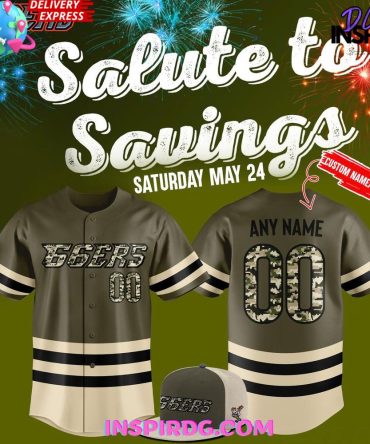 Inland Empire 66Ers Salute To Savings Special Baseball Jersey