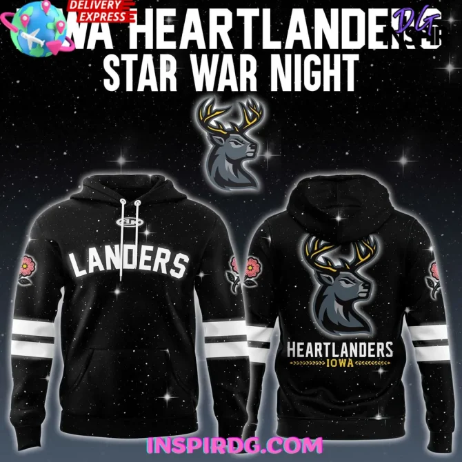 Iowa Heartlanders Star Wars Night 2025 All Over Print Hoodie