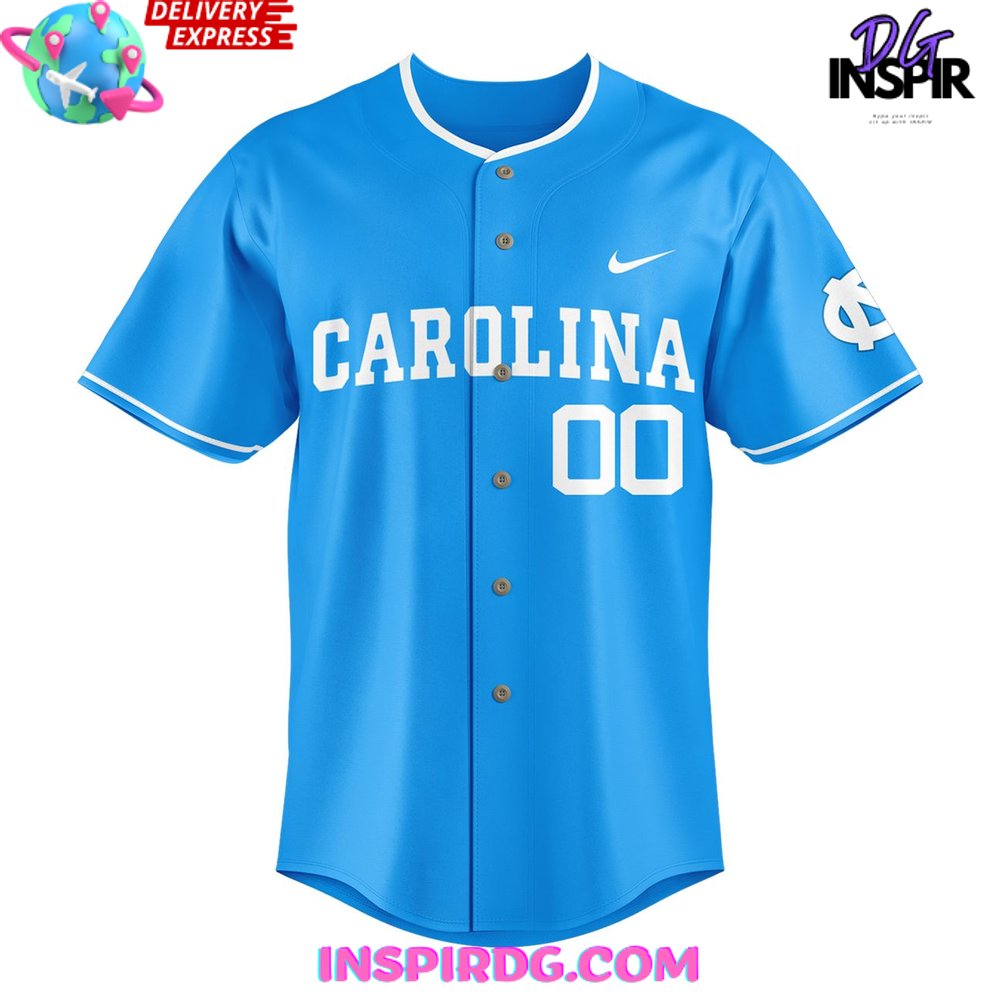 Carolina Tar Heels Baseball 2025 Blue Jersey - Image 2