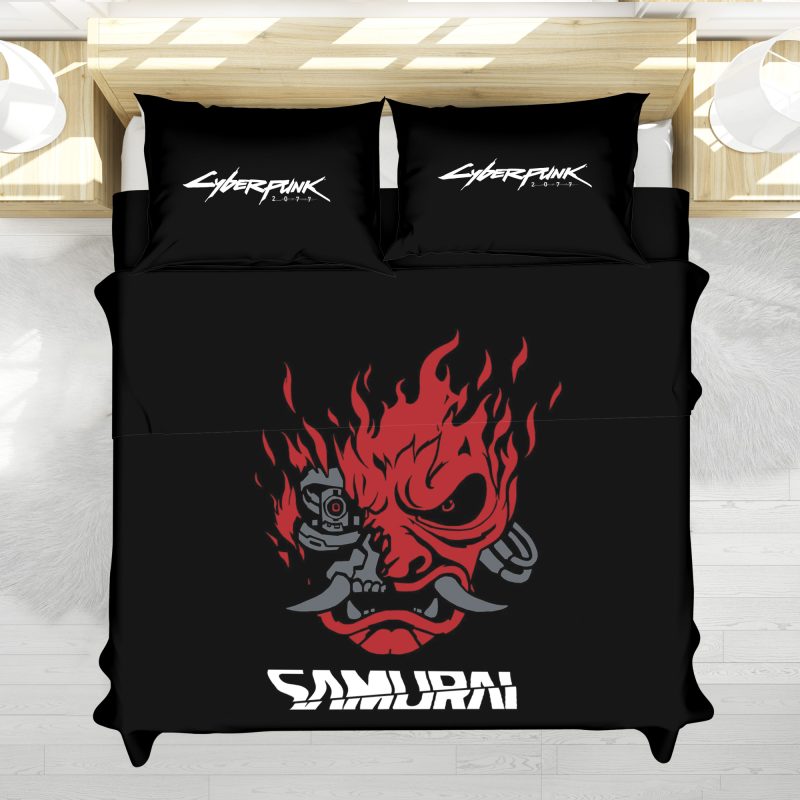 Johnny Silverhand Cyberpunk Bedding Set - Image 5