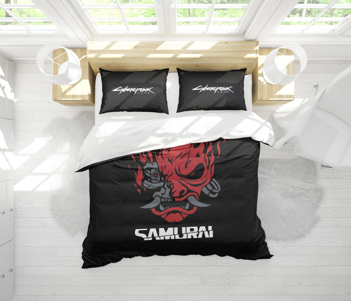 Johnny Silverhand Cyberpunk Bedding Set - Image 2