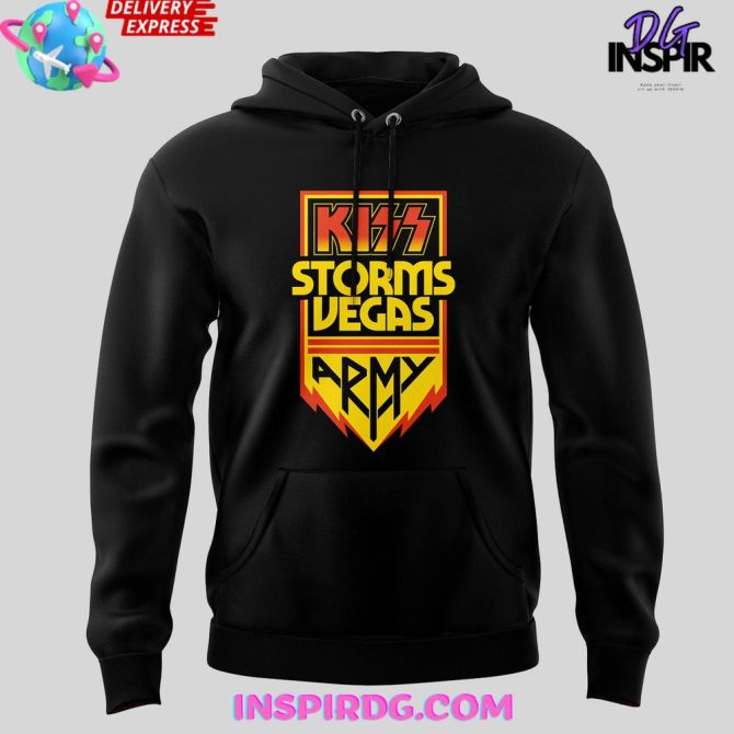 Kiss Storms Vegas 50Th Anniversary Special Edition All Over Print Hoodie - Image 2