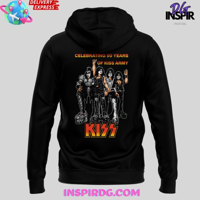 Kiss Storms Vegas 50Th Anniversary Special Edition All Over Print Hoodie - Image 3