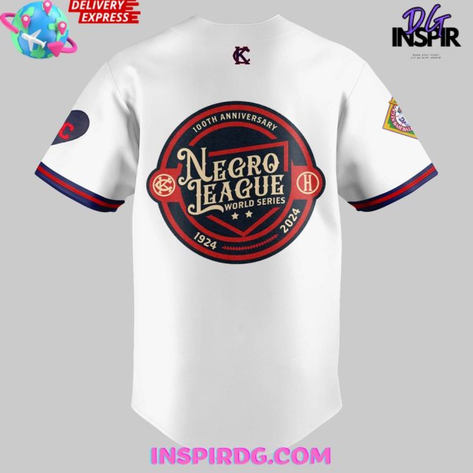 Kansas City Monarchs 100Th Anniversary Negro Leagues World Series Baseball Jersey - Image 3
