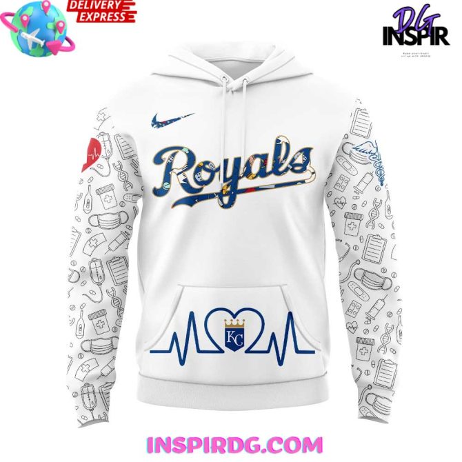 Nurses Appreciation Hoodie - Kc Royals Design - Perfect Gift For Healthcare Heroes - Image 2