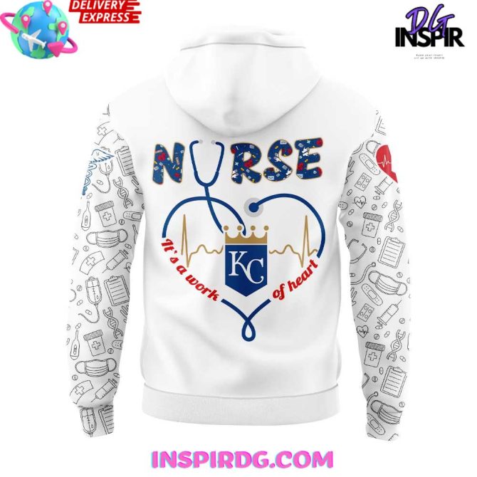 Nurses Appreciation Hoodie - Kc Royals Design - Perfect Gift For Healthcare Heroes - Image 3