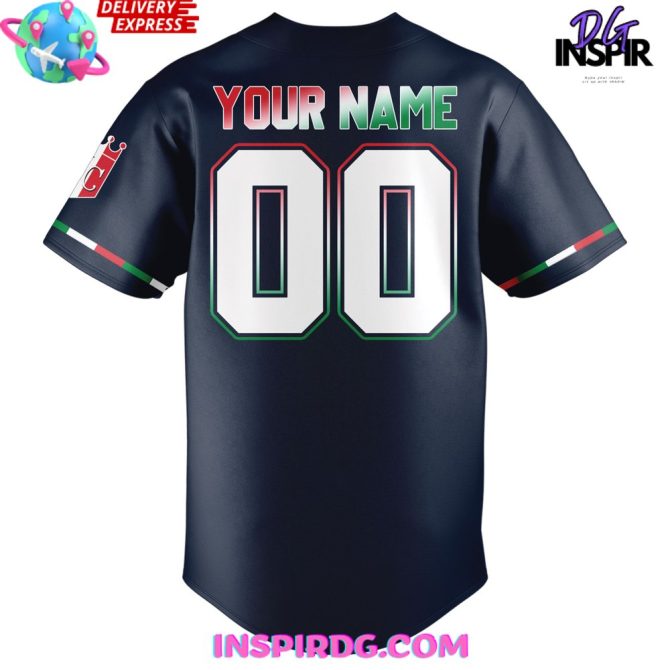 Kansas City Royals X Italian Heritage Day Custom Baseball Jersey - Image 3