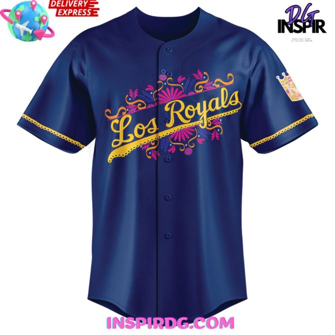 Kansas City Royals X Viva Los Royals Custom Baseball Jersey - Image 2