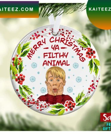 Kevin Home Alone Merry Christmas Ya Filthy Animal Ornament