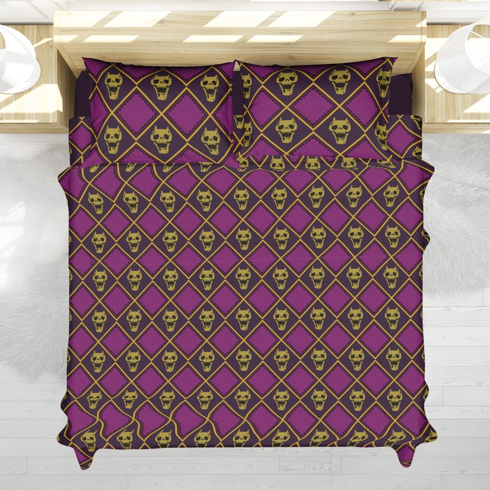 Killer Queen Jojo'S Bizarre Adventure Bedding Set