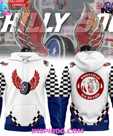 Knoxville Ice Bears Chilly 500 Racing Special All Over Print Hoodie