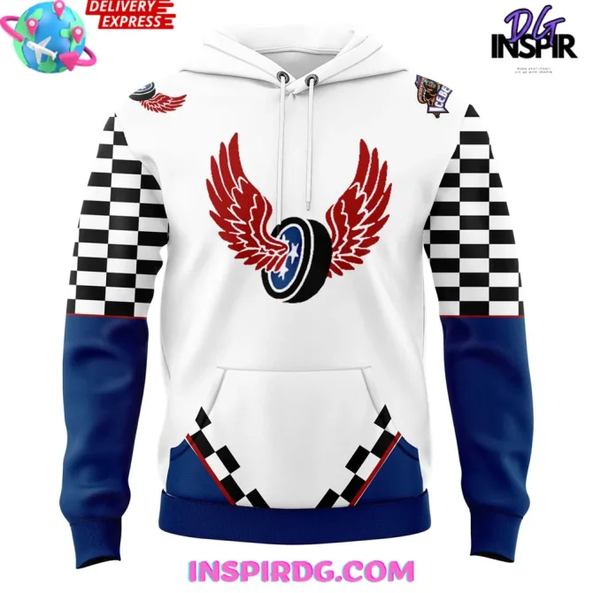 Knoxville Ice Bears Chilly 500 Racing Special All Over Print Hoodie - Image 2