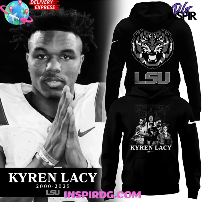 Lsu Tigers Kyren Lacy Memorial Special All Over Print Hoodie