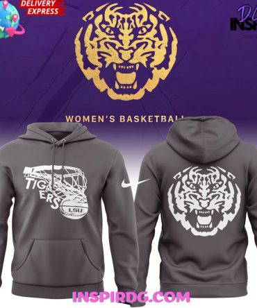 Lsu Tigers Women’S Basketball Special Grey All Over Print Hoodie