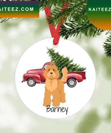 Labradoodle Golden Doodle Christmas Personalized Ornament