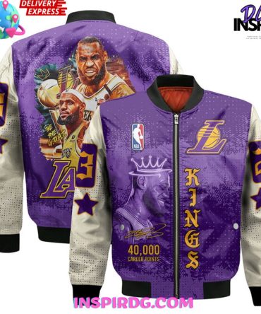 Lebron James 40K Career Points Bomber Jacket