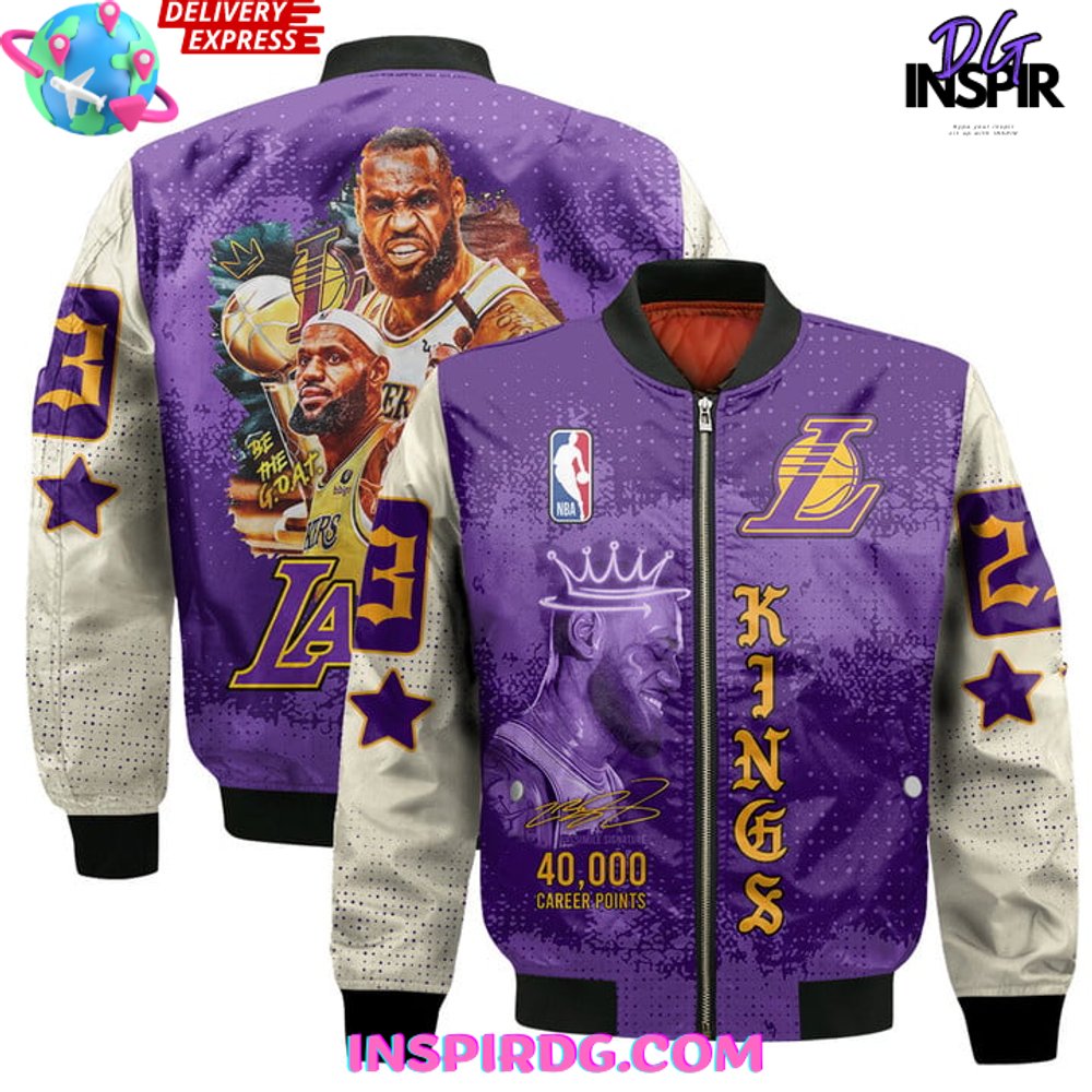Lebron James 40K Career Points Bomber Jacket