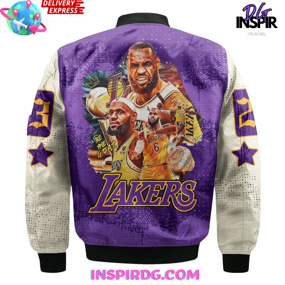 Lebron James 40K Career Points Bomber Jacket - Image 3