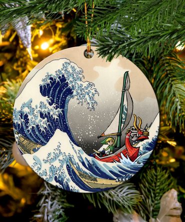 Legend Of Zelda The Great Wave Ceramic Ornament Perfect Gift For Holiday