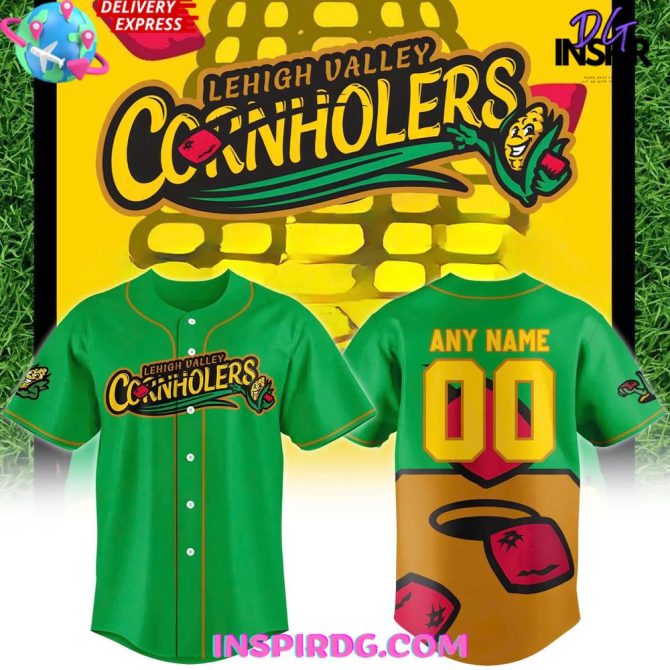 Lehigh Valley Ironpigs Valley Cornholers Special Baseball Jersey - Image 2