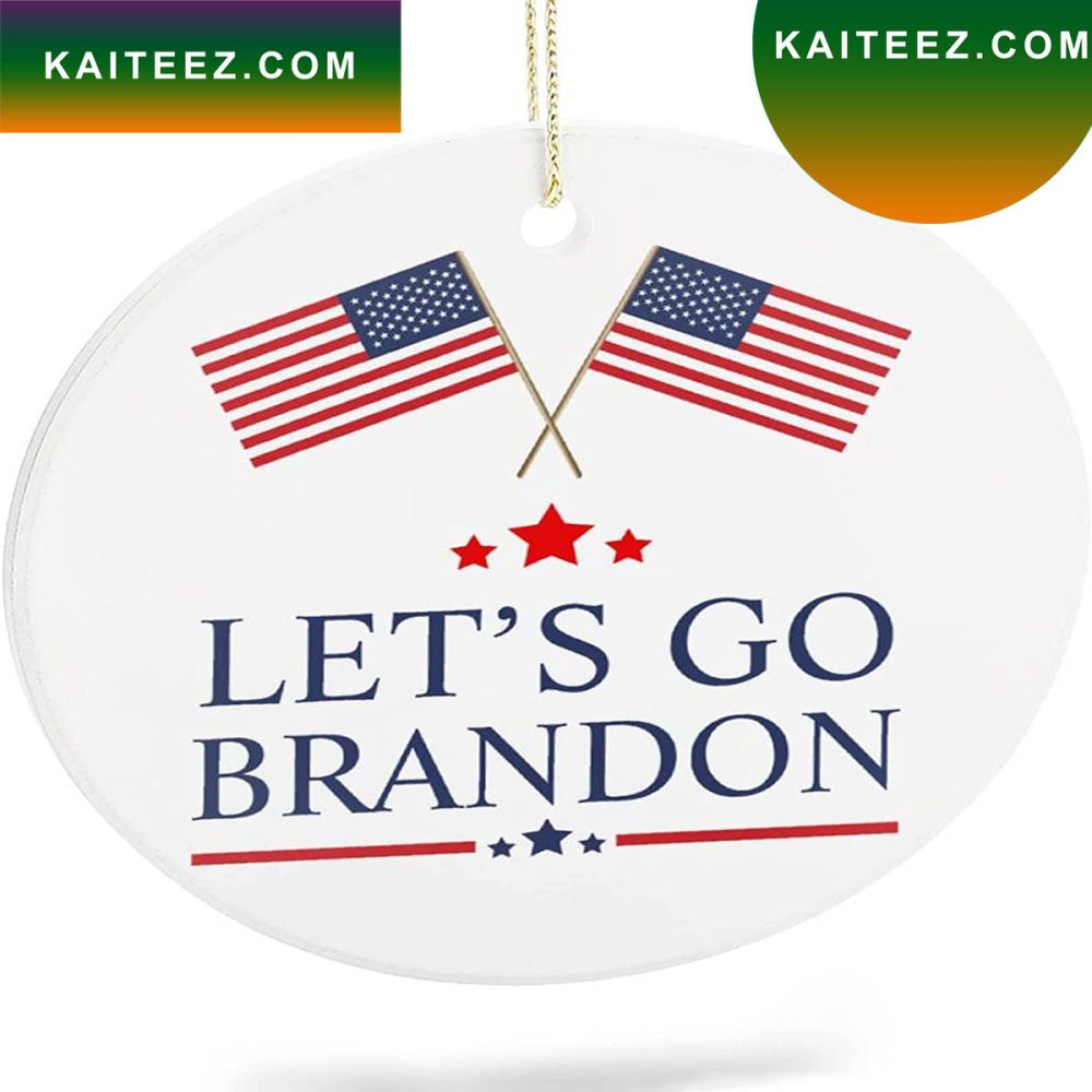 Lets Go Brandon Christmas Ornament