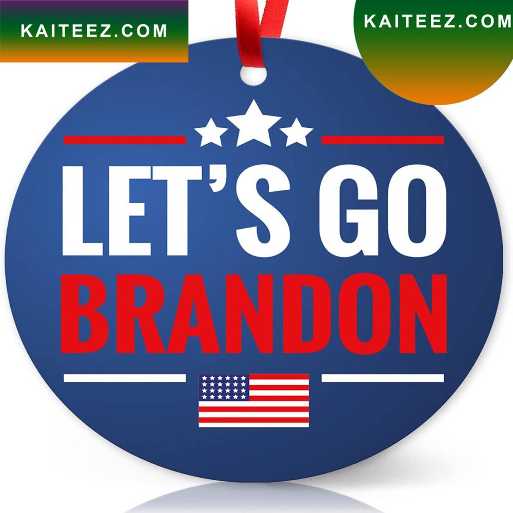 Lets Go Brandon Christmas Ornament