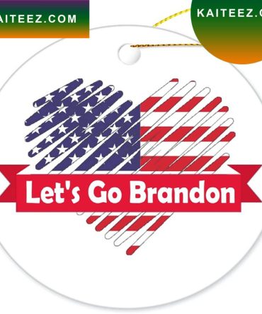 Lets Go Brandon Christmas Ornament