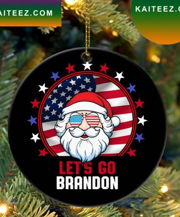 Lets Go Brandon Christmas Ornament