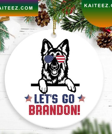 Lets Go Brandon Funny Christmas Ornament