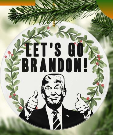 Let'S Go Brandon Funny Christmas Ornament